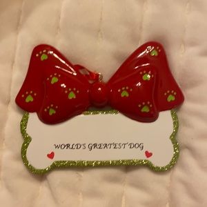 World’s greatest dog Christmas ornament free personalization and free gift bag